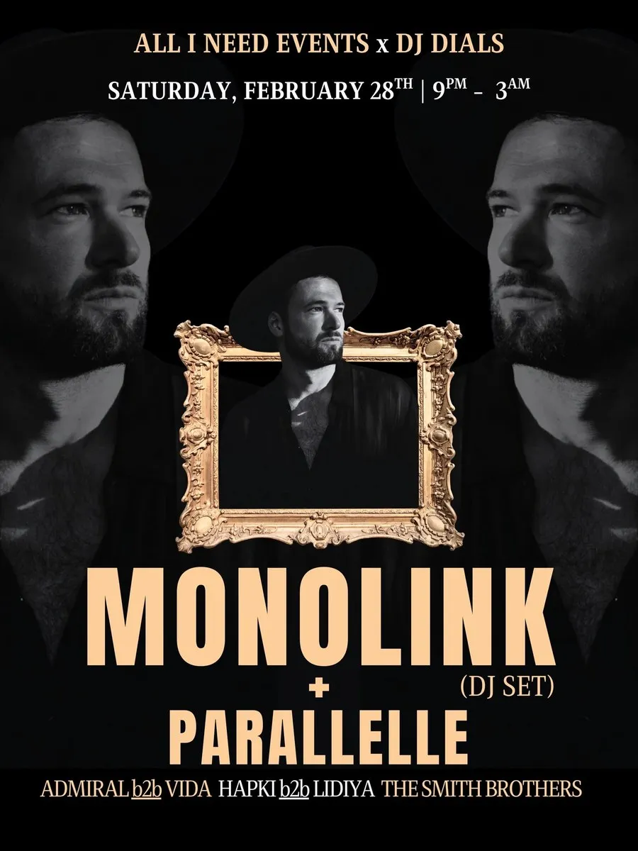 Monolink event flyer