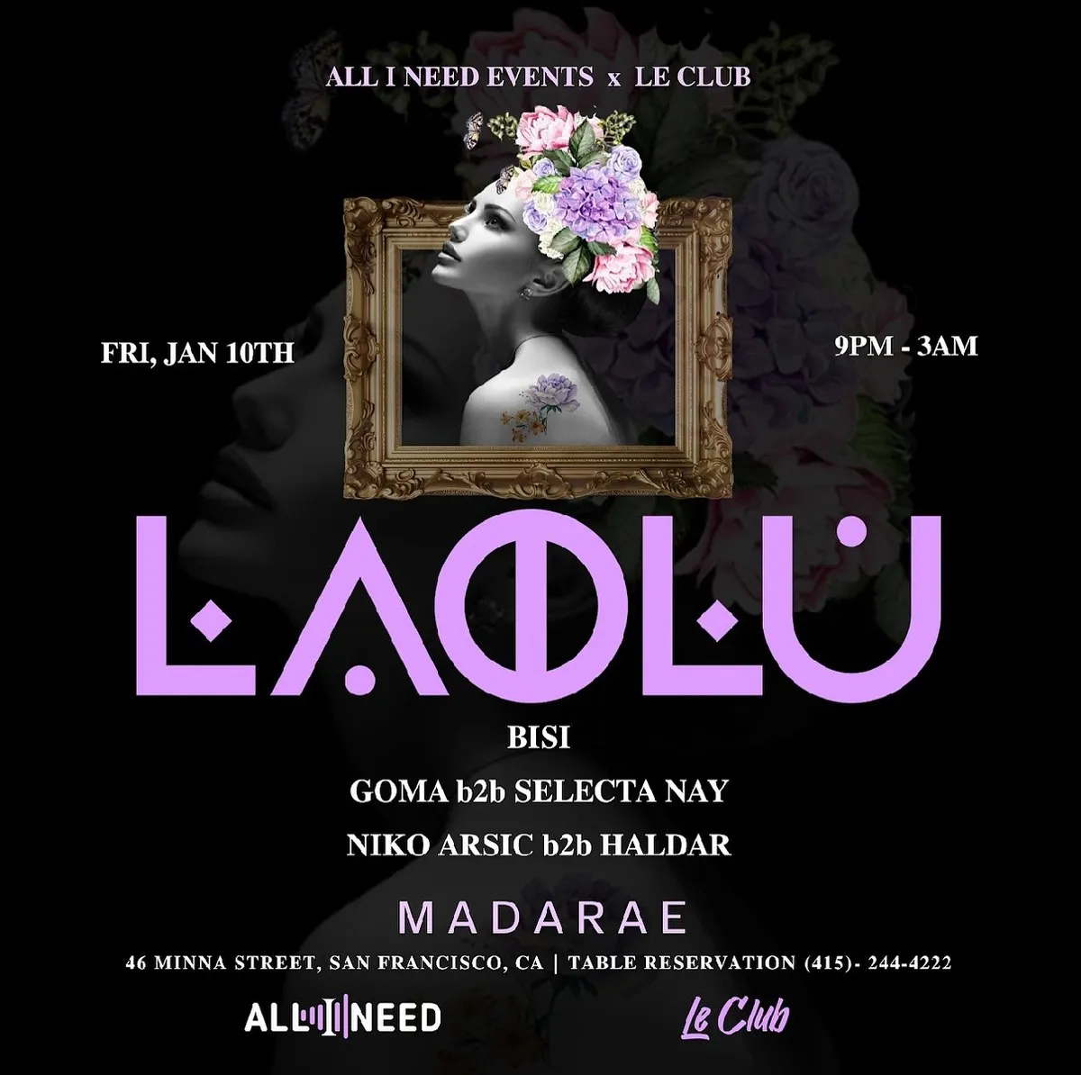 Laolu event flyer
