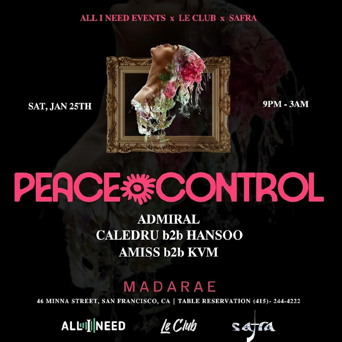 Peace of Control event flyer