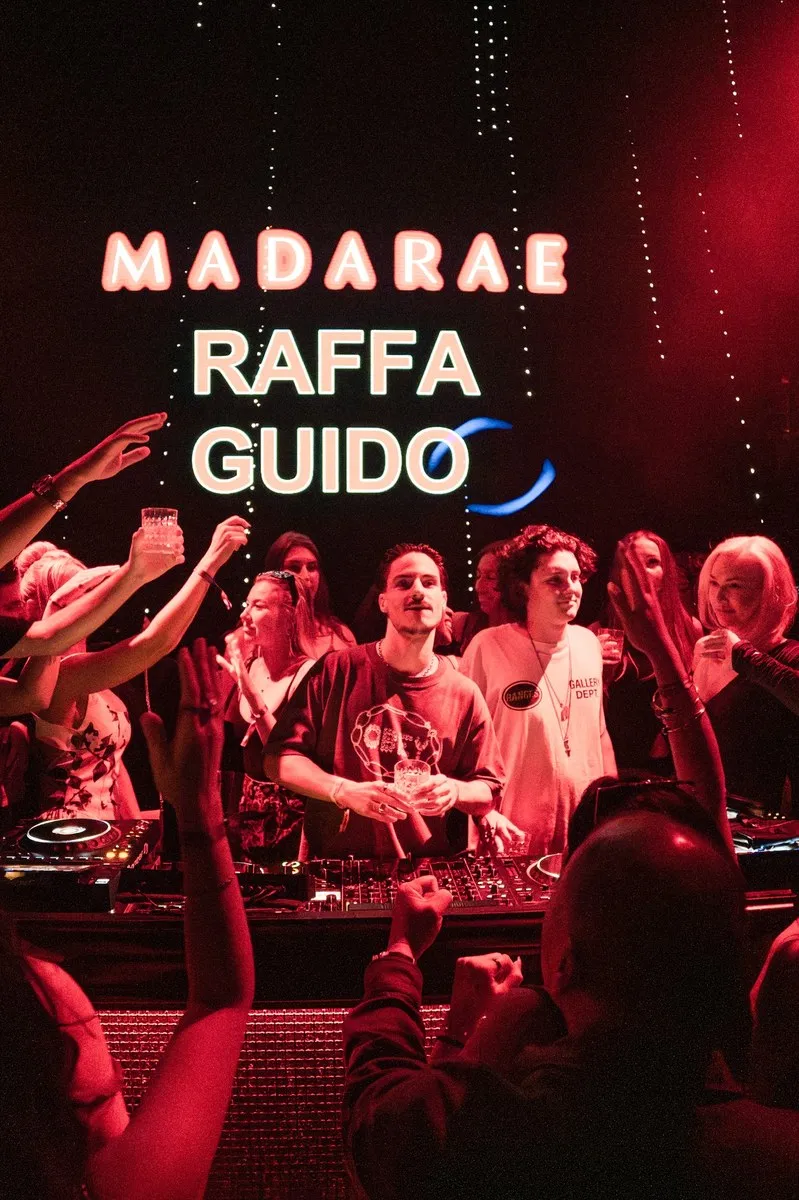 Raffa Guido DJing to a packed crowd
